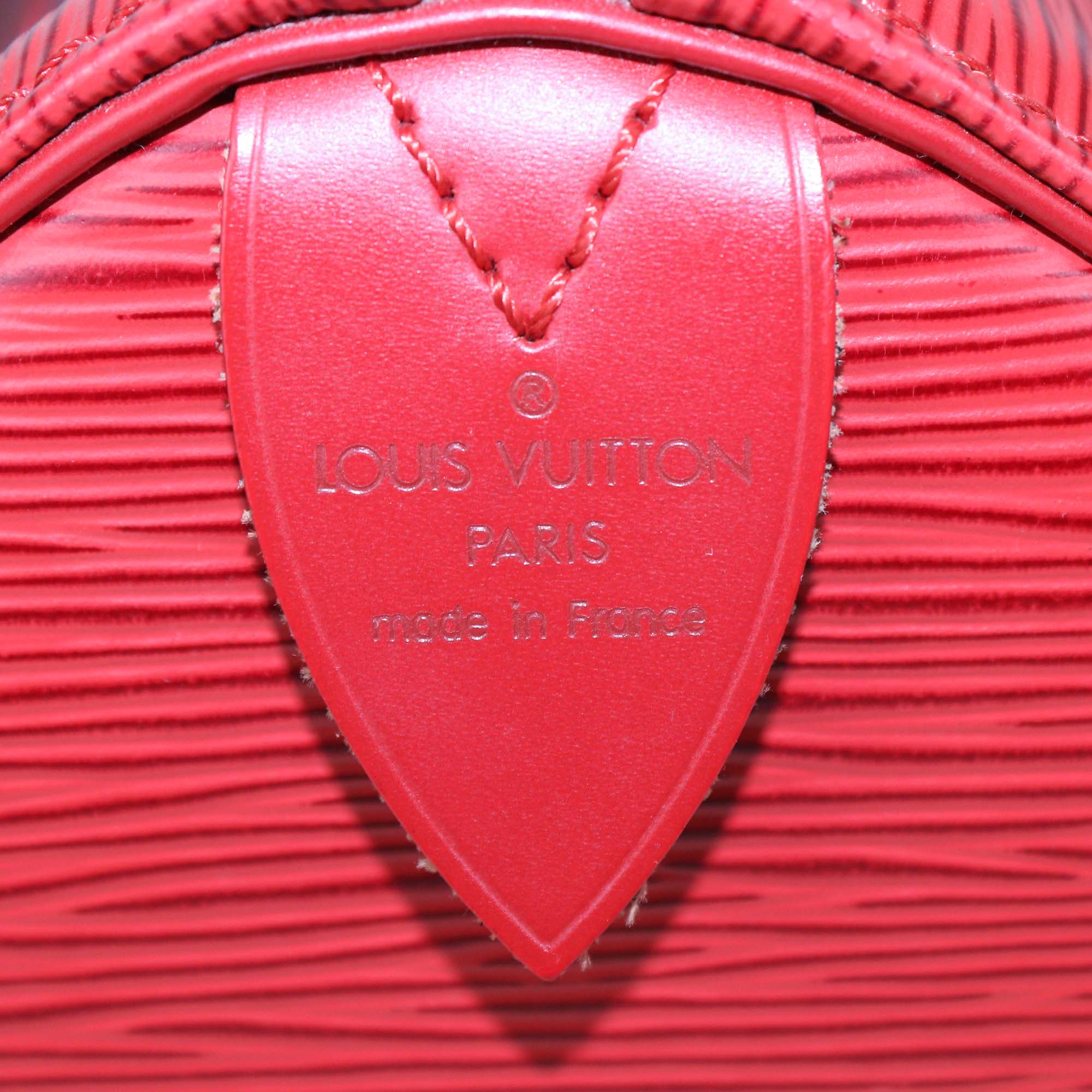 Louis Vuitton Red Epi Speedy 25 Handle Bag