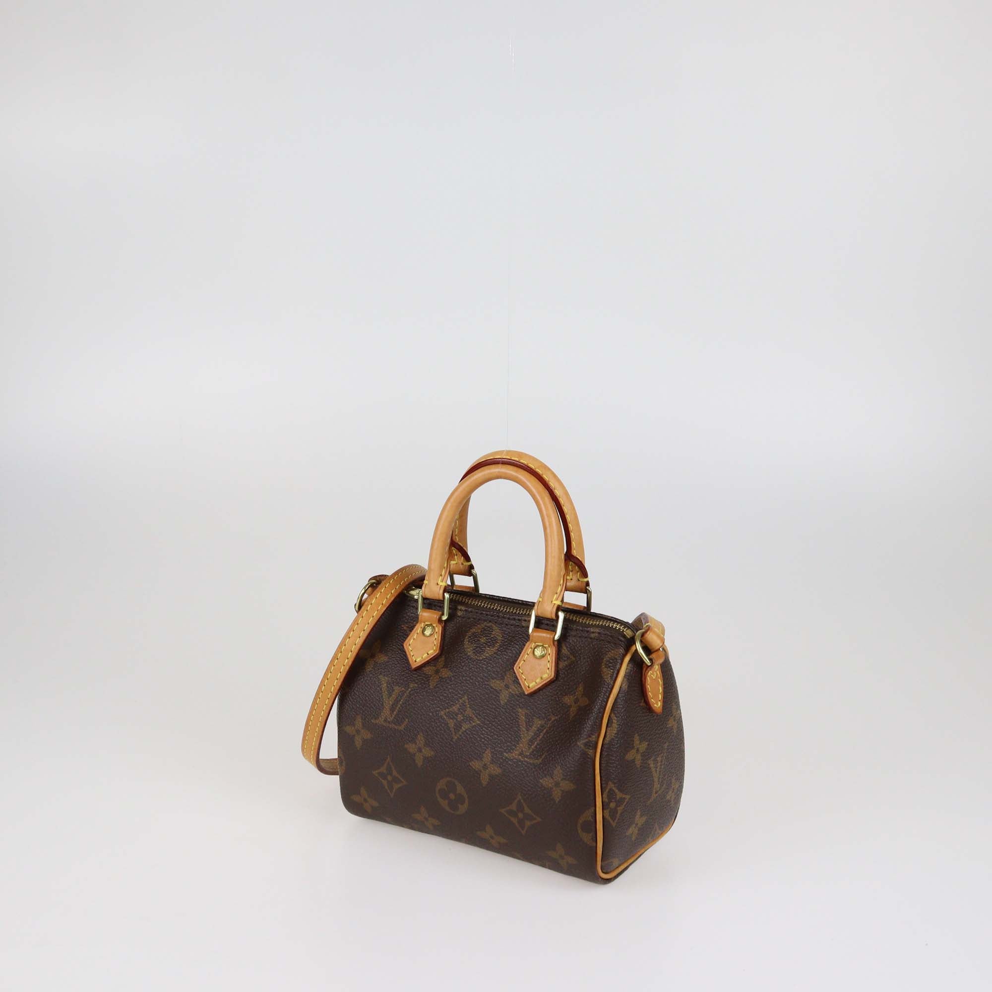 Louis Vuitton Monogram Nano Speedy Bandouliere Bag