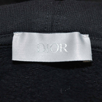 Dior Homme Black CD Embroidered Cotton Hoodie Jacket Mens Dior Homme 
