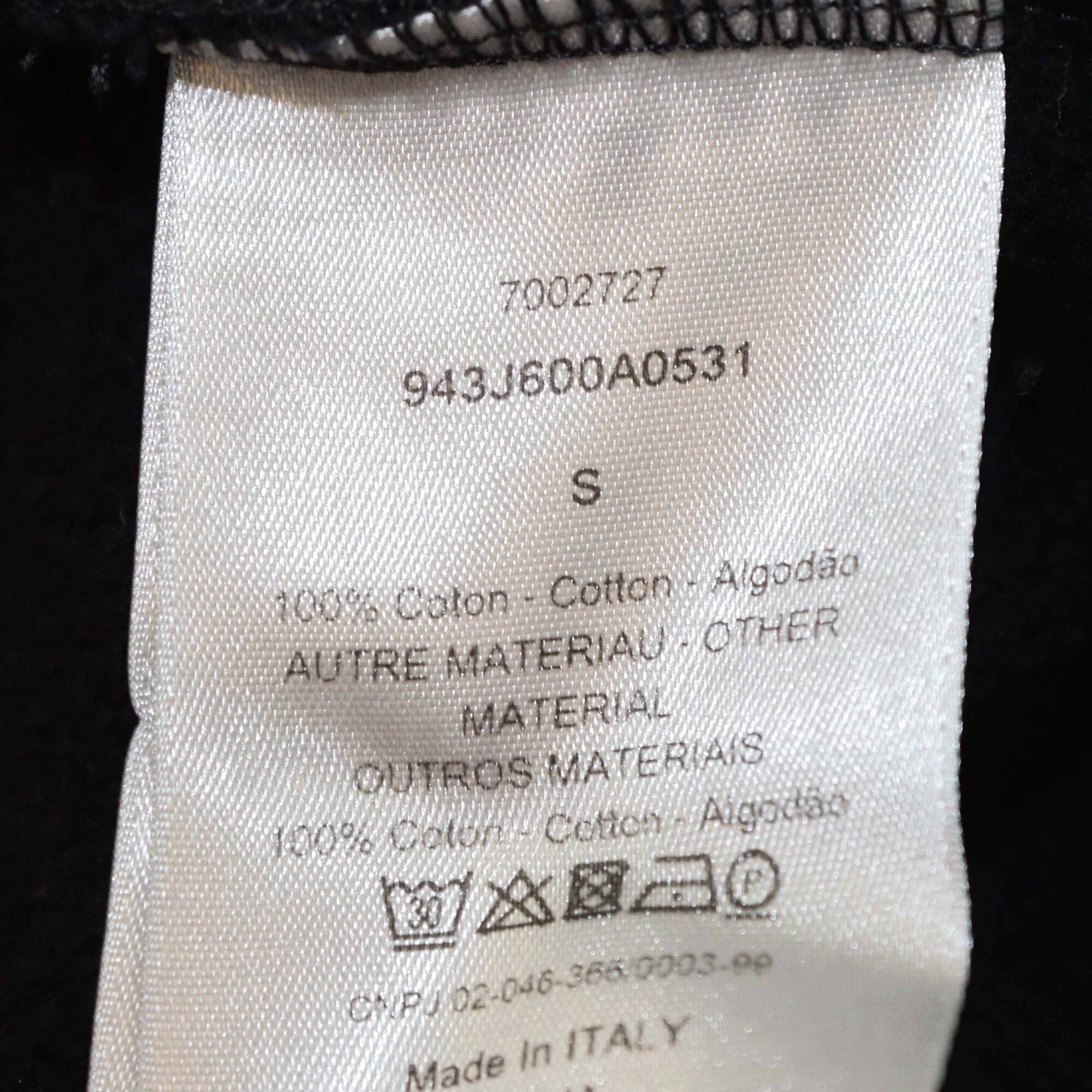 Dior Homme Black CD Embroidered Cotton Hoodie Jacket Mens Dior Homme 