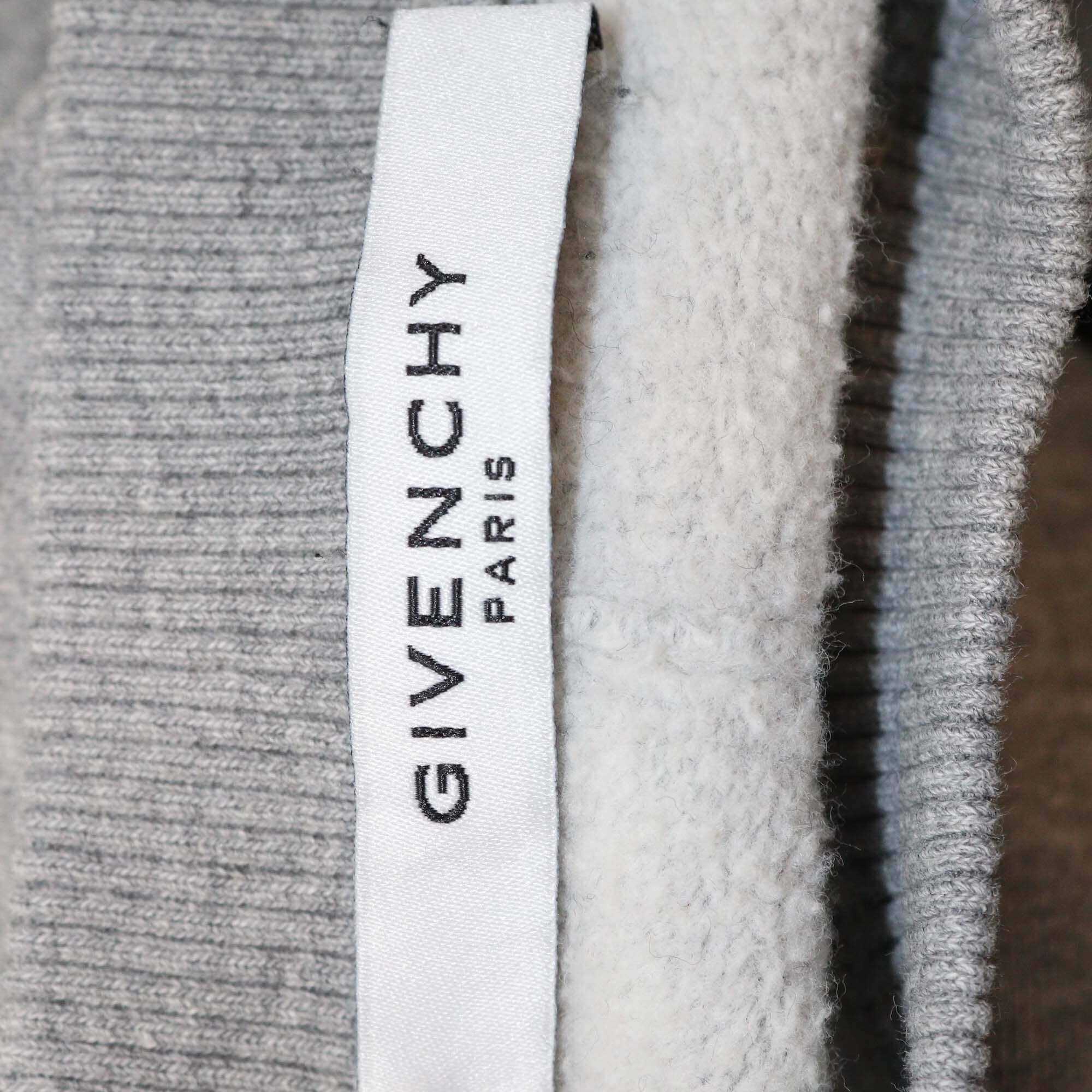 Givenchy Grey Cotton Rottweiler Print Cuban Fit Sweatshirt Mens Givenchy 