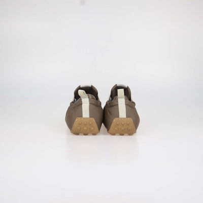 Hermes Brown, Light Beige Nylon and Suede In Sneakers