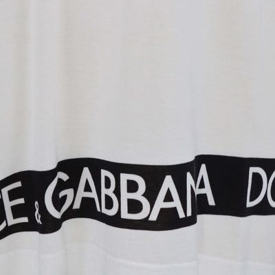 Dolce & Gabbana White Logo Print DG Millennials Cotton T-Shirt Mens Dolce & Gabbana 