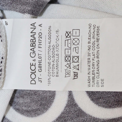 Dolce & Gabbana White Logo Print DG Millennials Cotton T-Shirt Mens Dolce & Gabbana 
