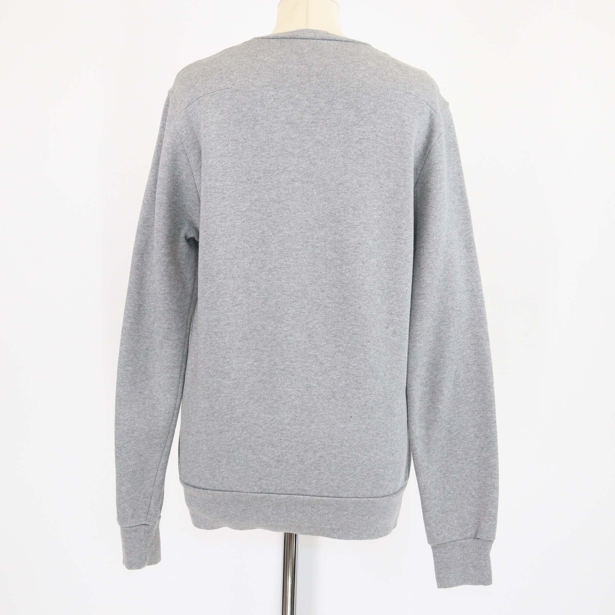 Dior Homme Grey Rose Patch Embroidered Cotton Sweatshirt Mens Dior Homme 