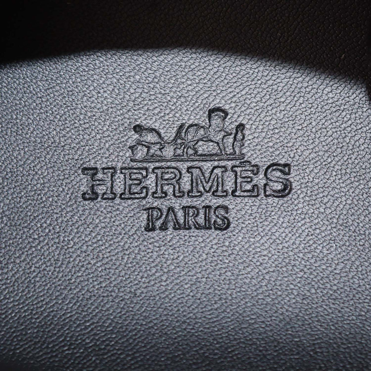 Hermes Black Leather and Suede Stitched Bouncing Sneakers