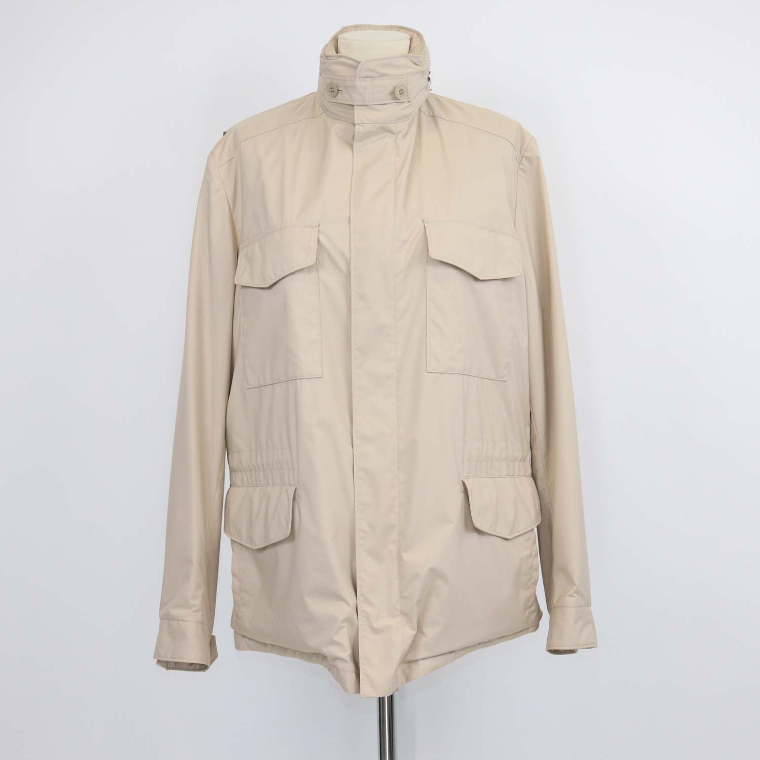 Loro Piana Beige Nylon Traveller Windmate Jacket