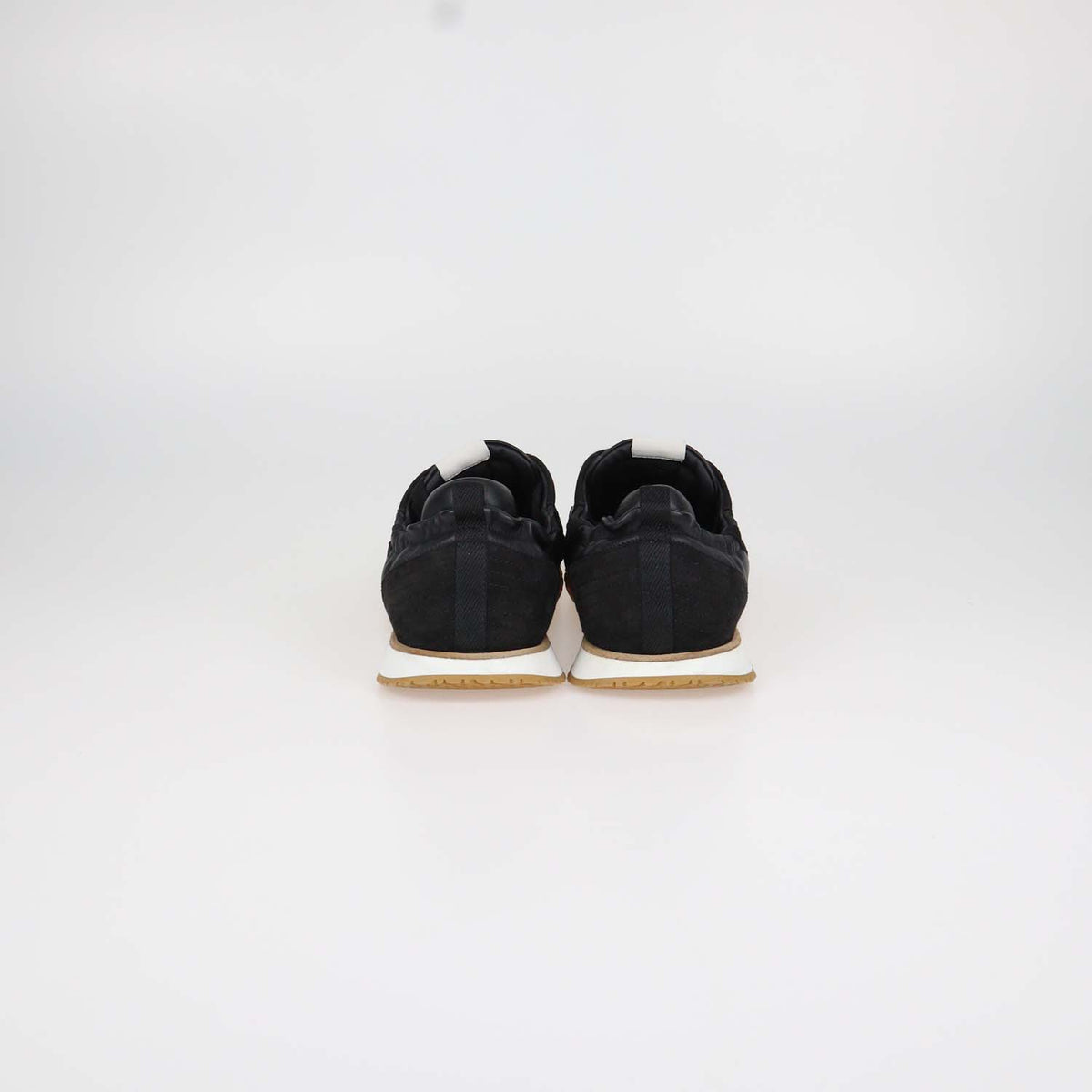 Hermes Black Leather and Suede Jet Sneakers