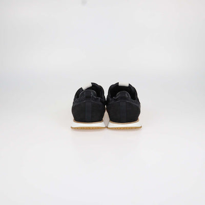 Hermes Black Leather and Suede Jet Sneakers
