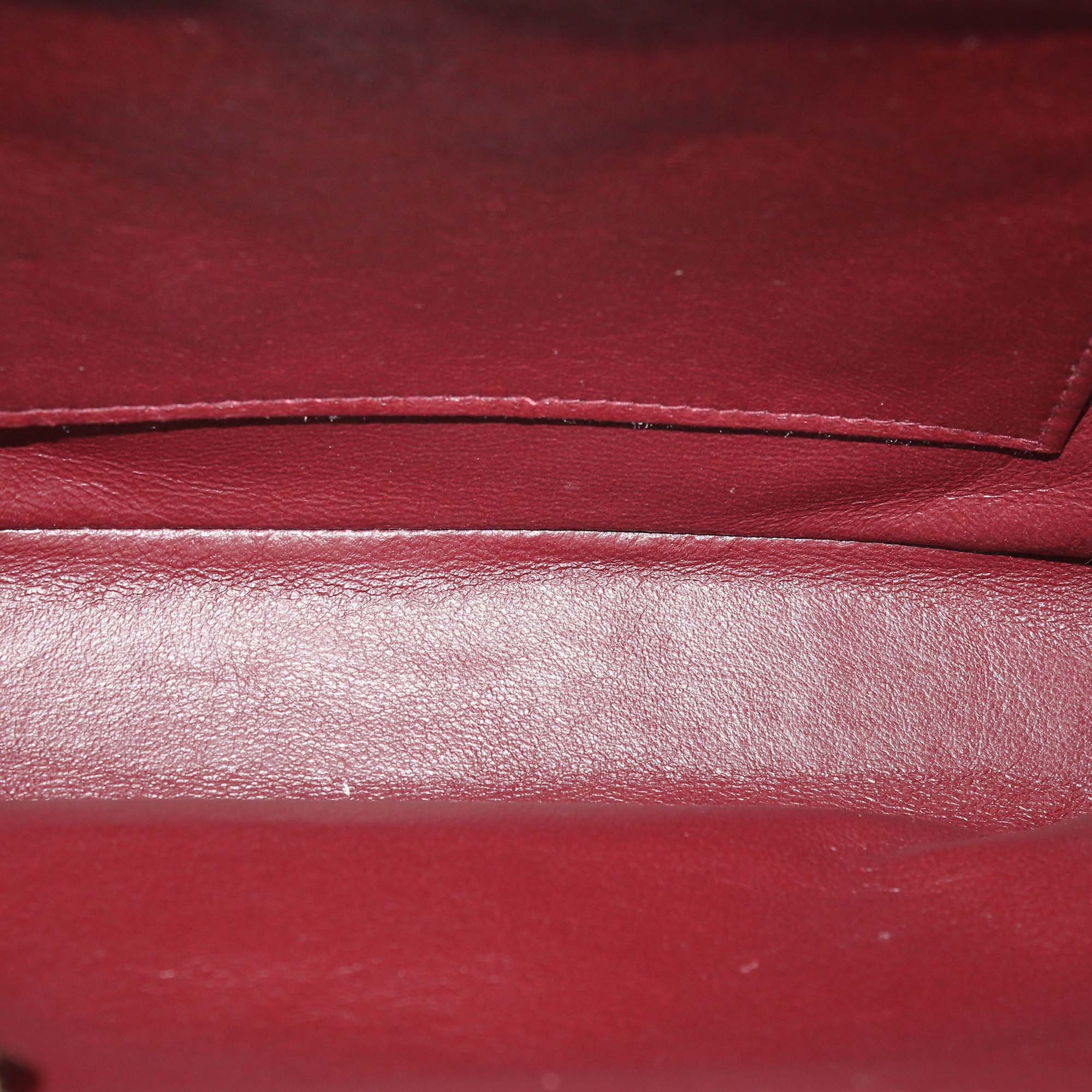 Chanel Black Lambskin CC Quilted Kiss Lock Frame Top Handle Bag