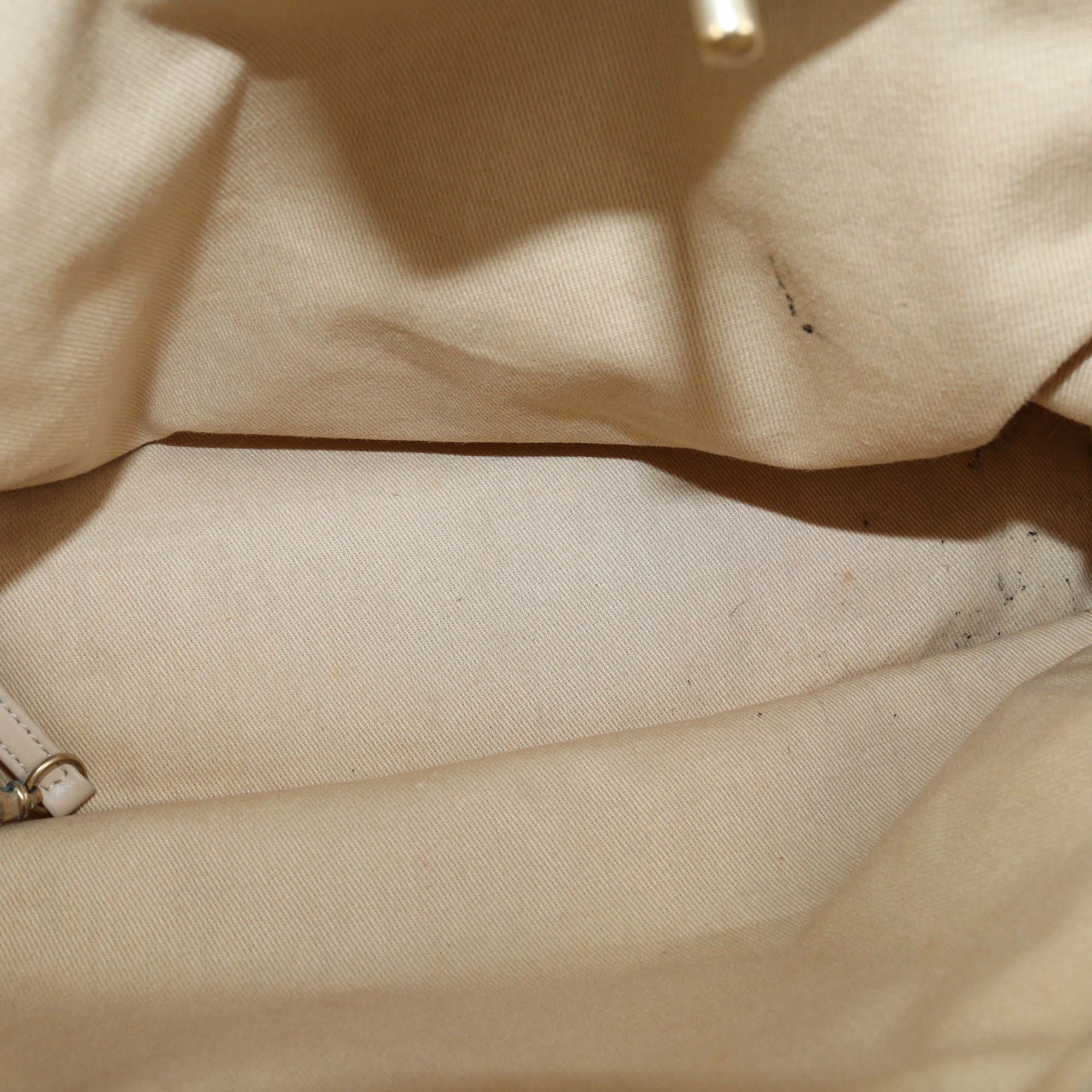 Chanel Metallic Silver Perforated Calfskin Up In The Air Tote