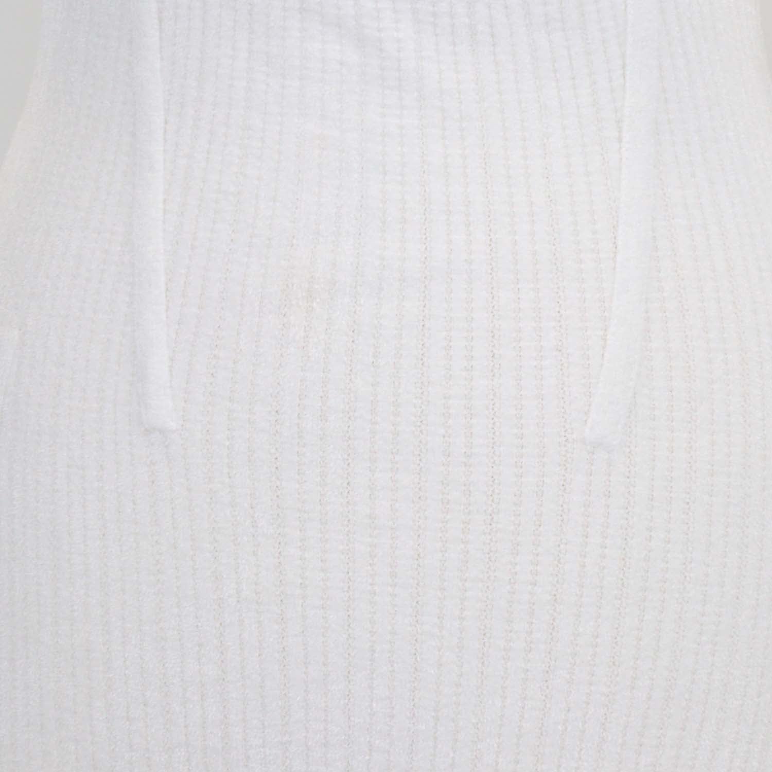 Herve Leger White Blend Fabric Cut-out Long Sleeve Mini Dress