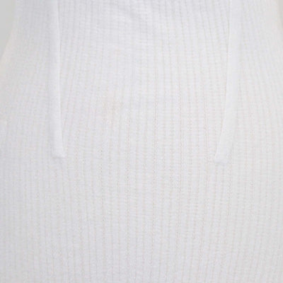 Herve Leger White Blend Fabric Cut-out Long Sleeve Mini Dress