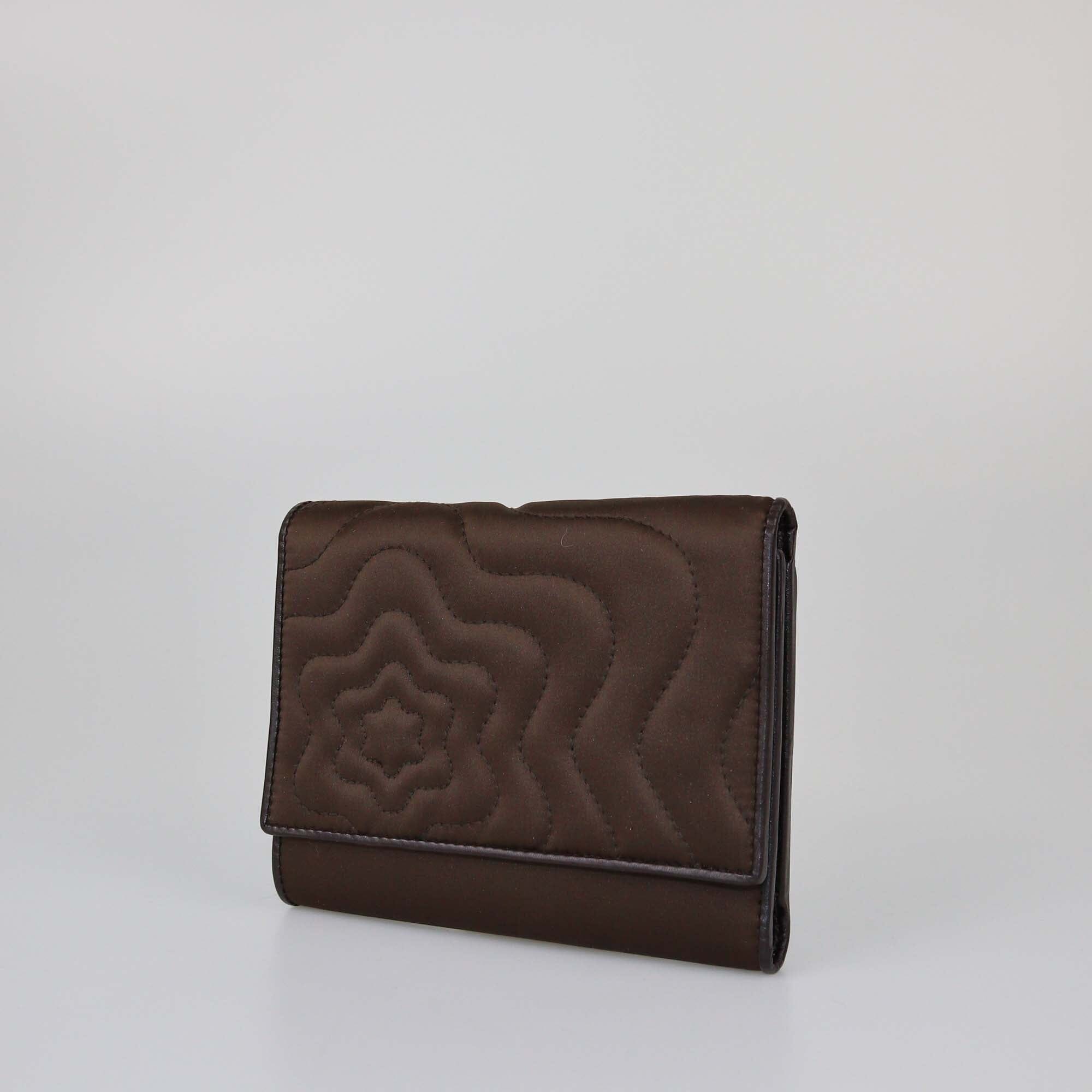 Montblanc Dark Brown Starisima Trifold Wallet Womens Montblanc 