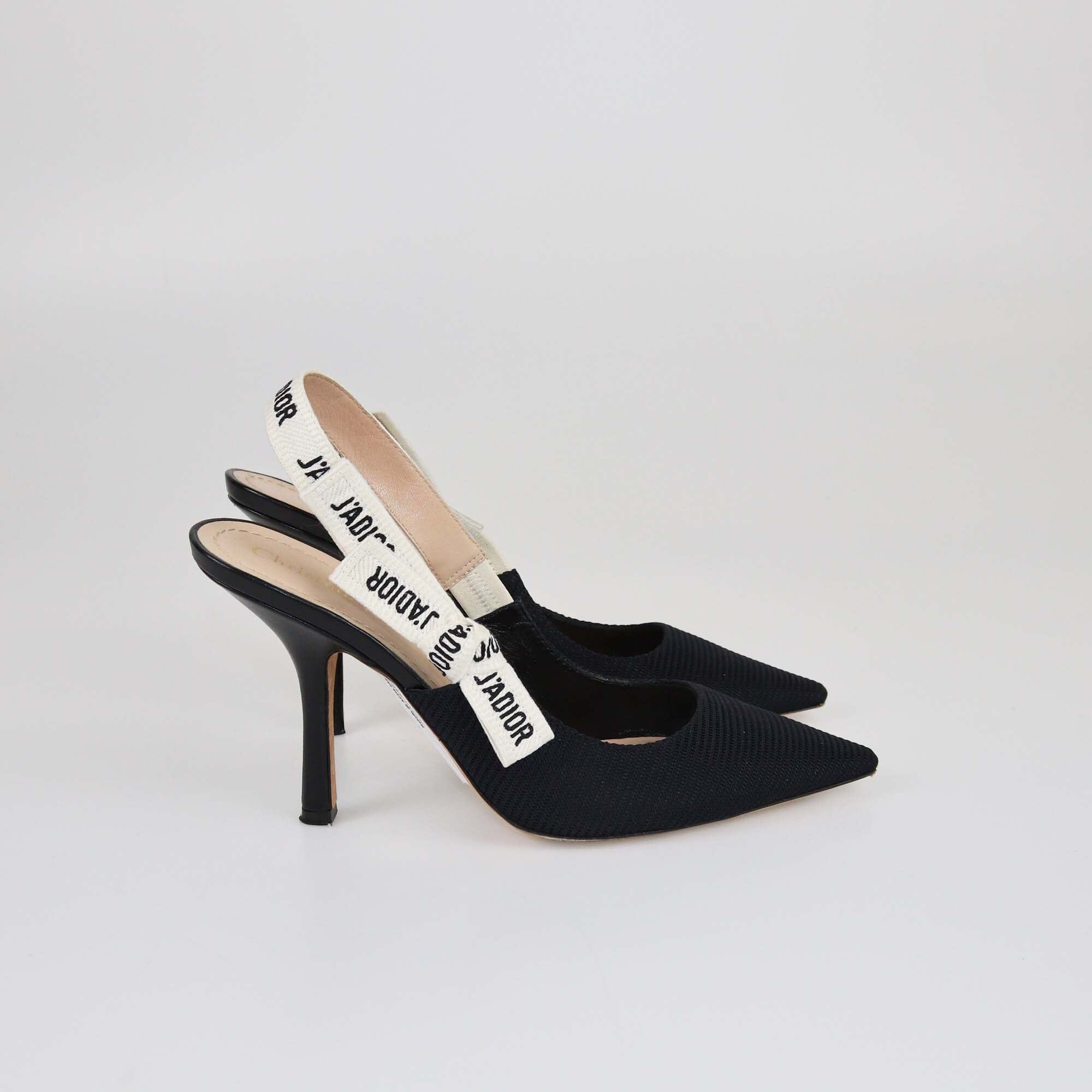 Christian Dior Black J'Adior Slingback Pumps Womens Christian Dior 