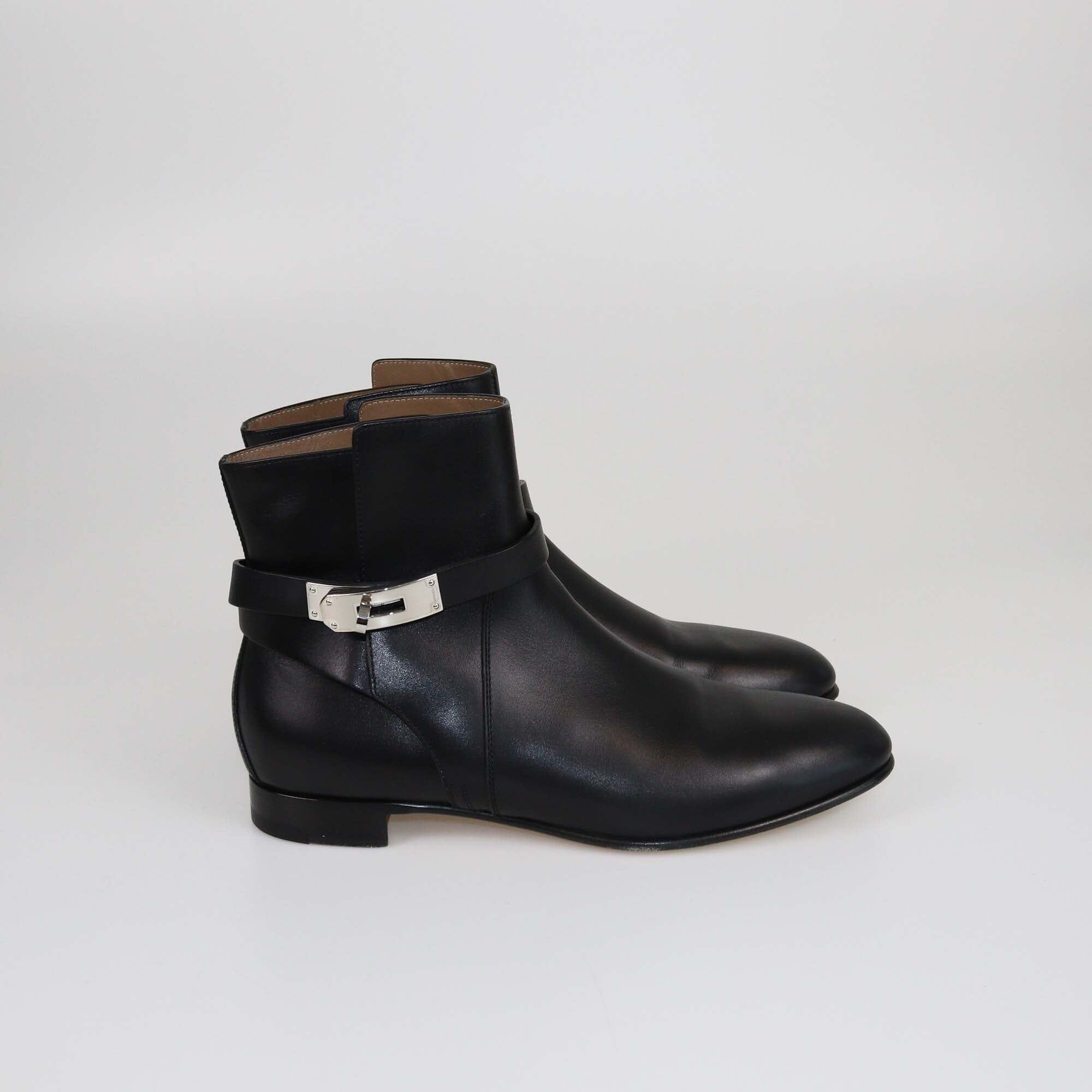 Hermes Black Neo Ankle Length Boots Womens Hermes 