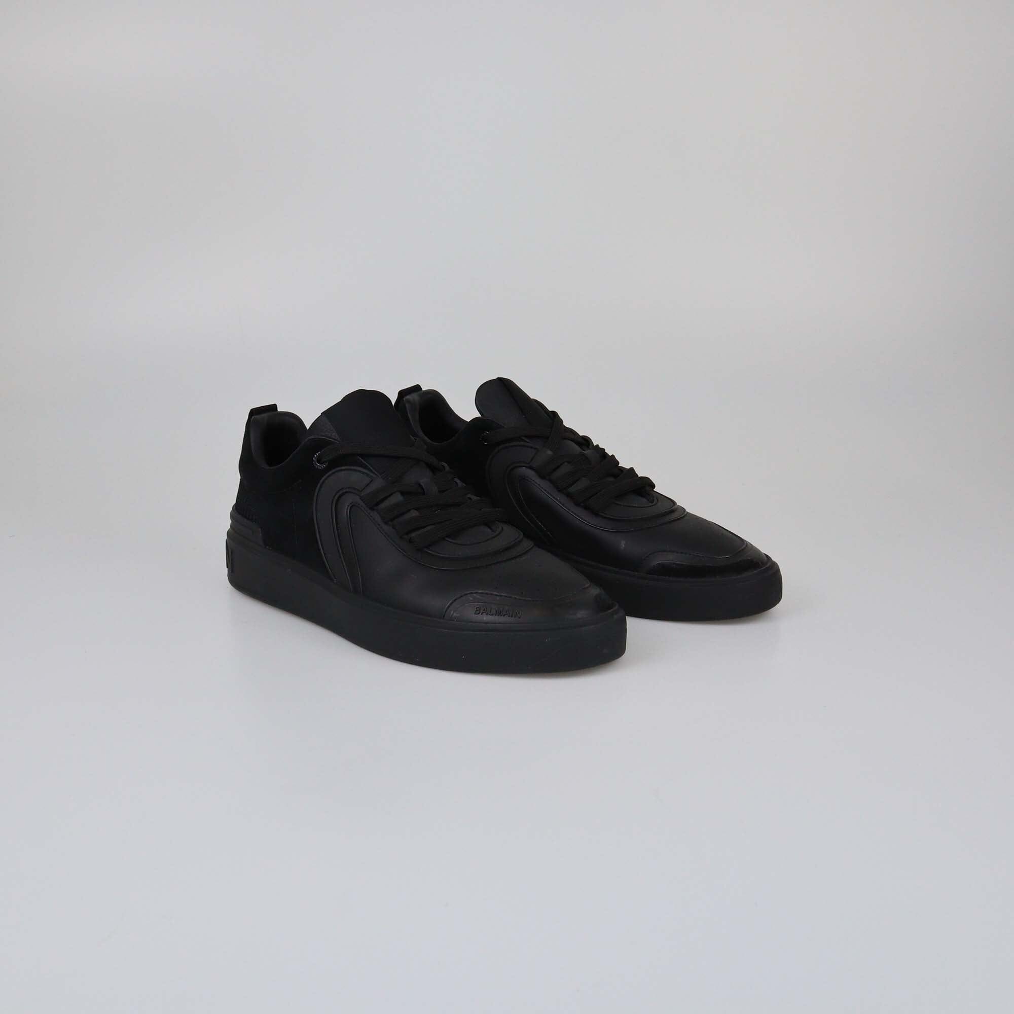 Balmain Black B-Skate Low Sneakers Mens Balmain 