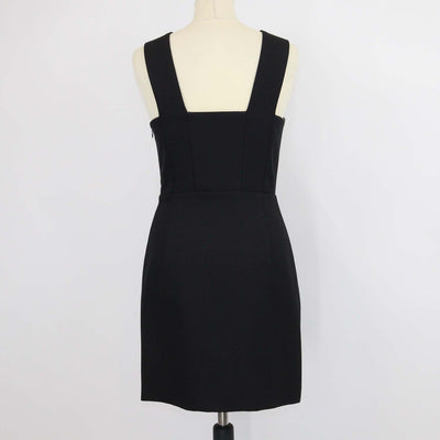Claudie Pierlot Black/White Ruffled Midi Dress