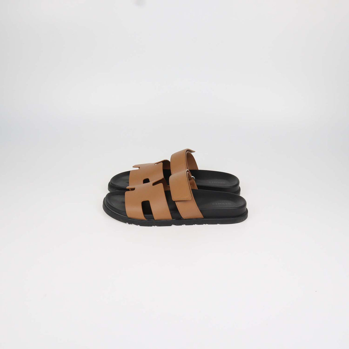 Hermes Naturel Leather Chypre Sandals