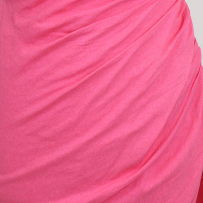 Jacquemus Pink Blend Viscose Le Raphia Mini Dress