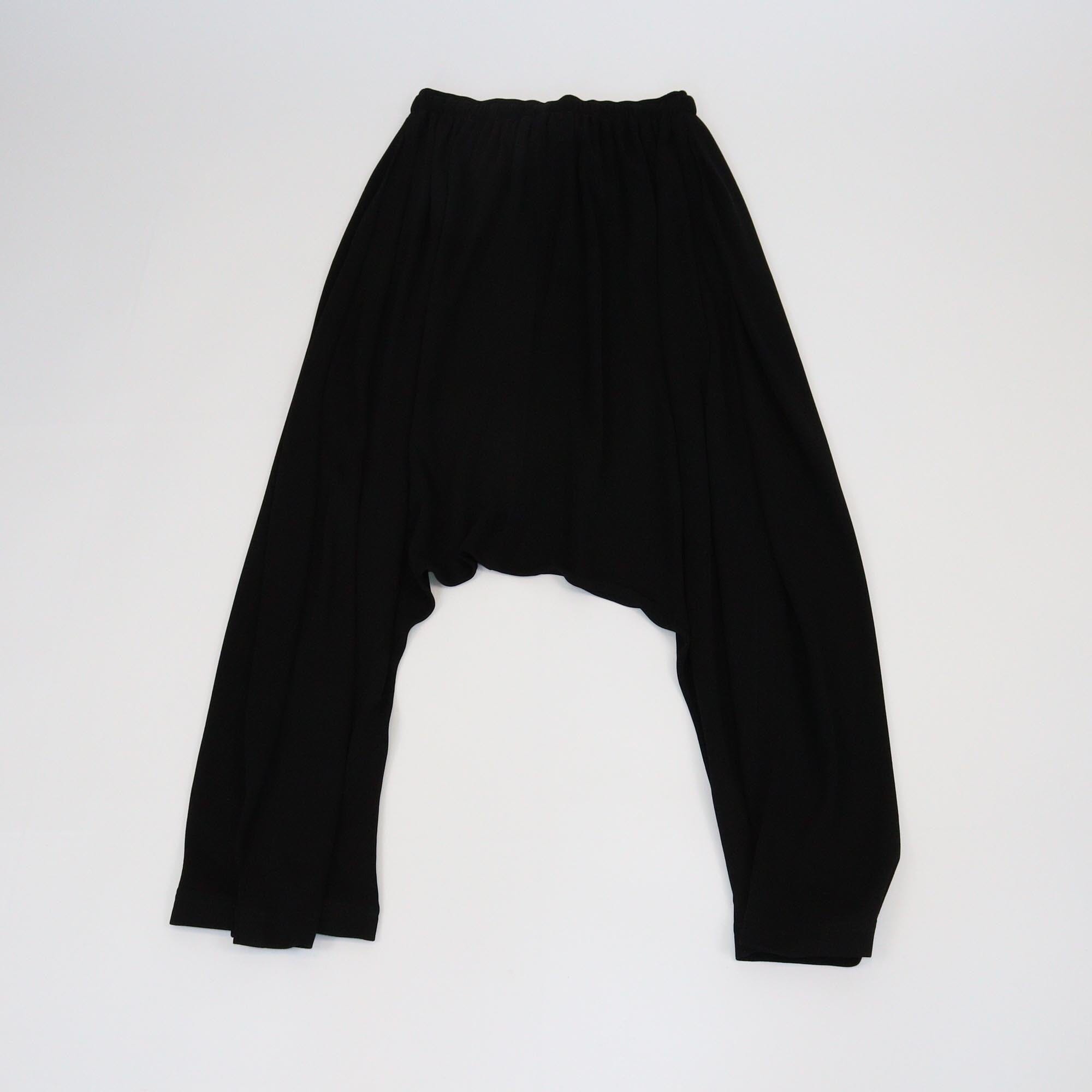 Loewe Black Drawstring Harem Trouser Womens Loewe 
