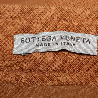 Bottega Veneta Brown Wool Button Front Midi Skirt