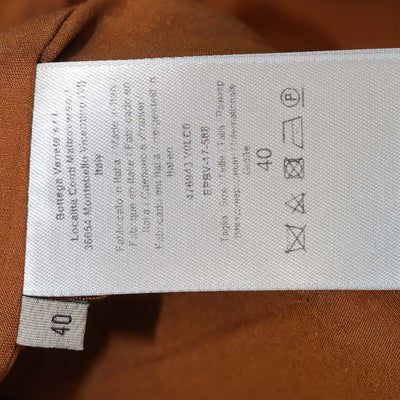 Bottega Veneta Brown Wool Button Front Midi Skirt