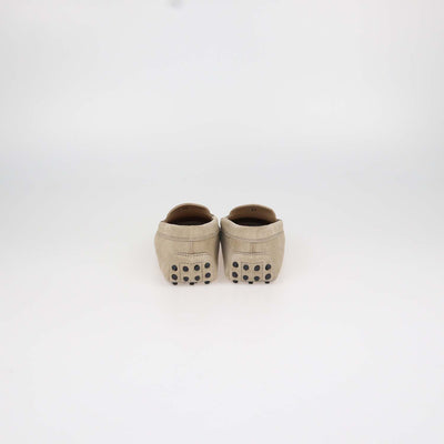 Tod's Junior Beige Suede Gommini Loafers