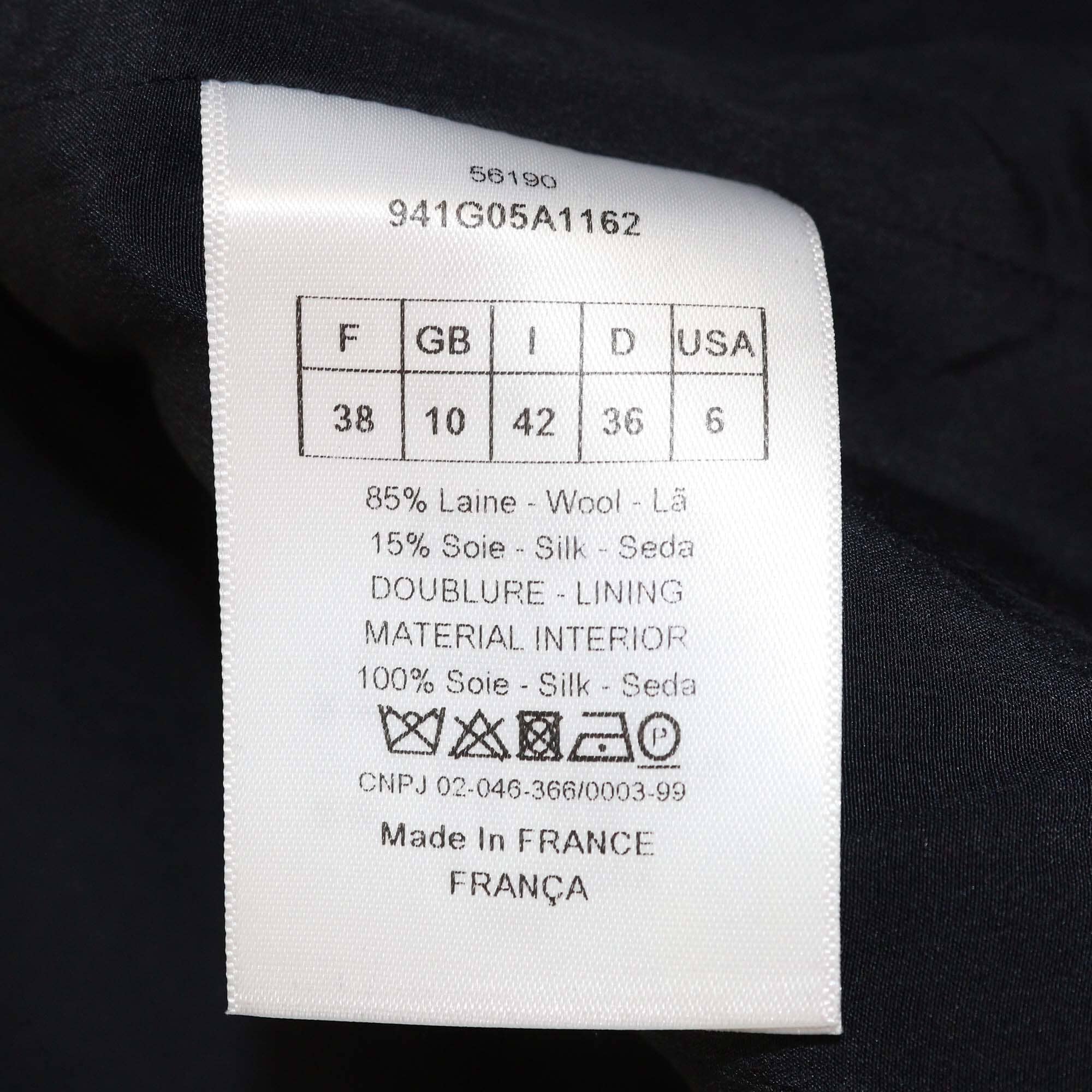 Christian Dior Navy Blue Vest Wool Dress Womens Christian Dior 