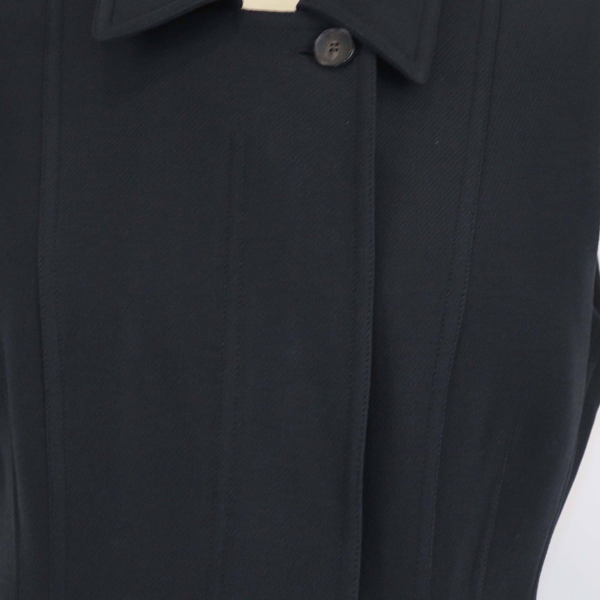 Christian Dior Black Midi Length Coat Wool Dress Womens Christian Dior 