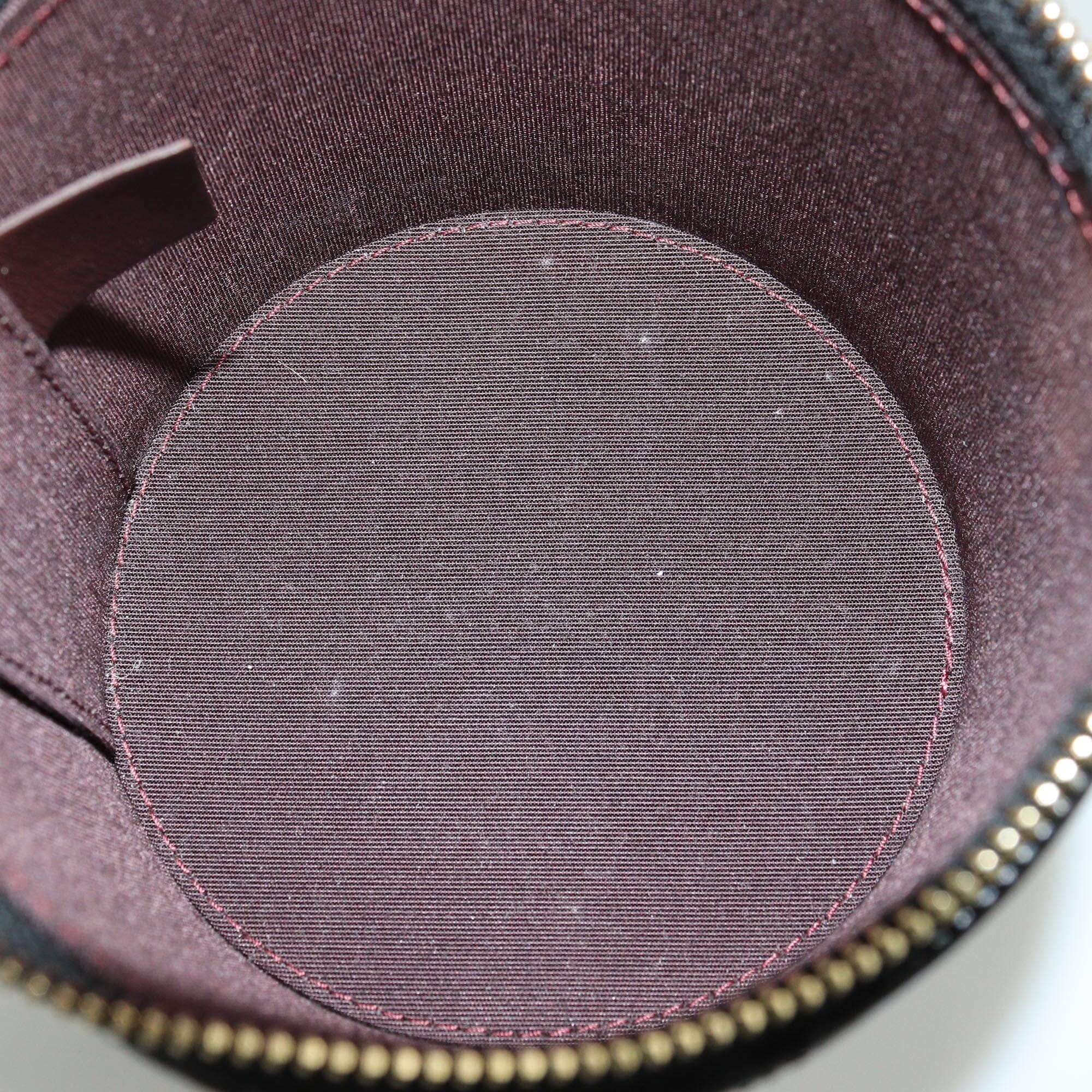 Chanel Black Mini CC Round Chain Vanity Bag Womens Chanel 