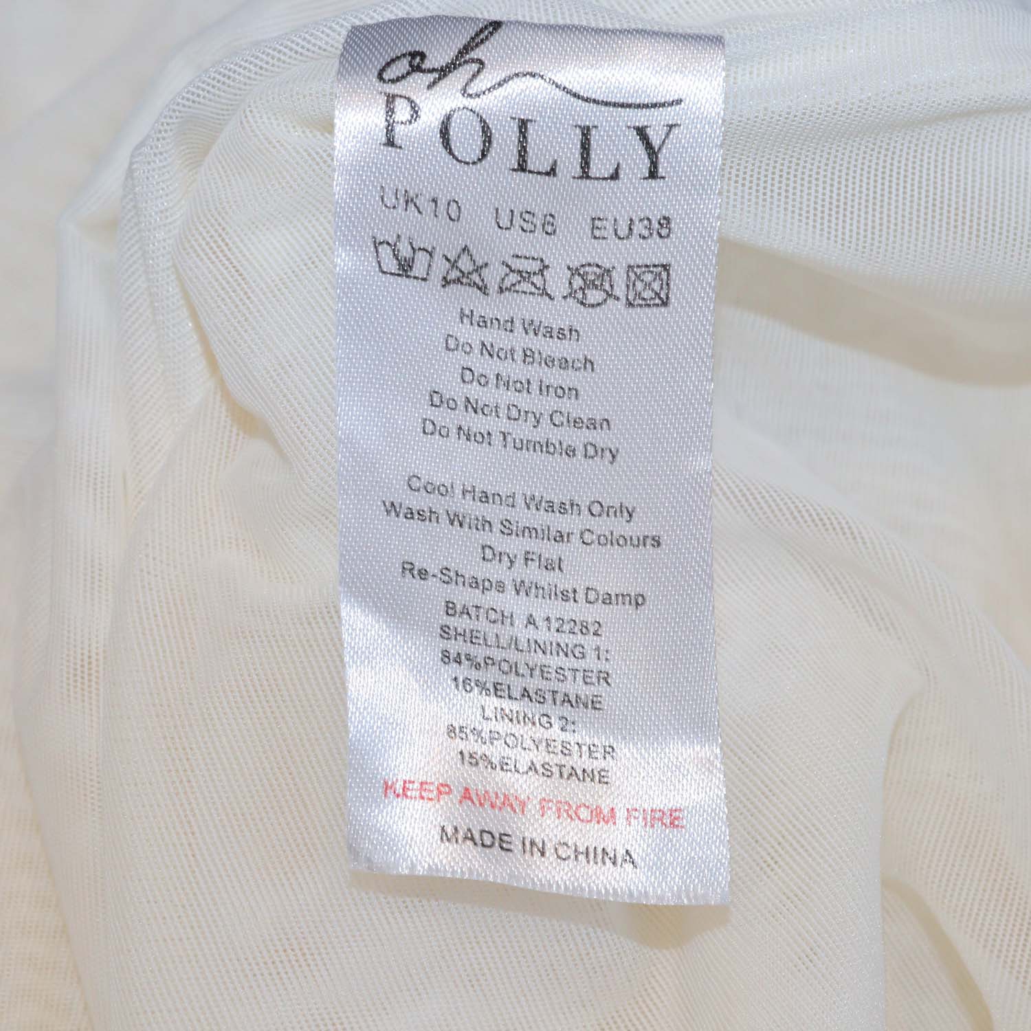 Oh Polly Ivory Sequin Beaded Off Shoulder Cut Out Midi Dress