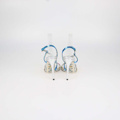 Gucci Multicolor Sequins Strappy Haines Sandals