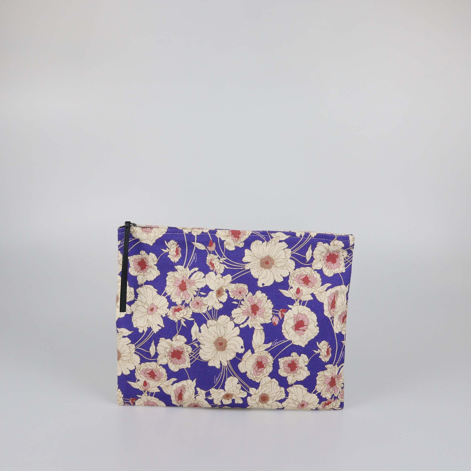 Gucci Black Canvas Leather Jumbo GG Small Duffle Bag