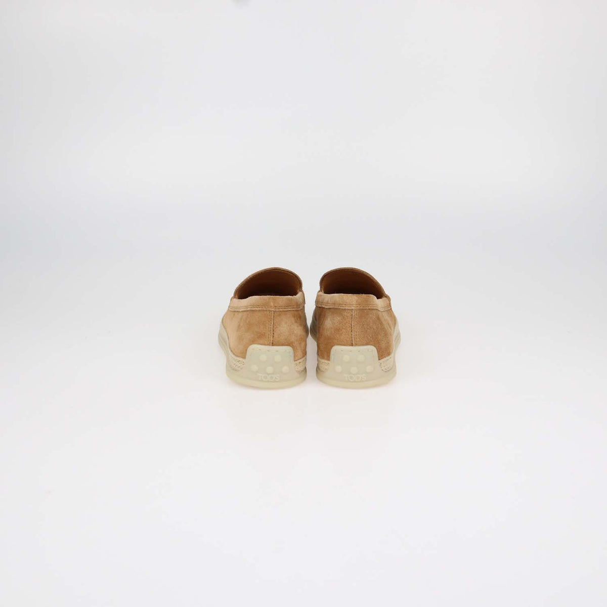 Tod's Brown Suede Espadrille Slip On Loafers