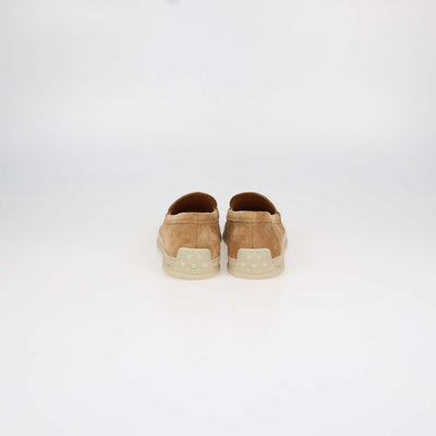 Tod's Brown Suede Espadrille Slip On Loafers
