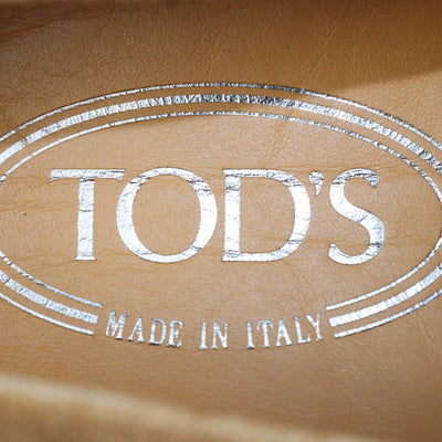 Tod's Brown Suede Espadrille Slip On Loafers