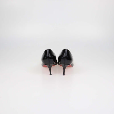 Christian Louboutin Black Patent Leather Corneille Pumps
