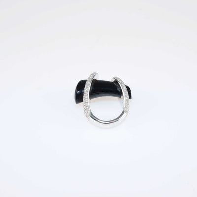 Gucci White Gold Onyx & Diamond Pavé Horsebit Ring & Necklace Fine Jewellery Gucci 
