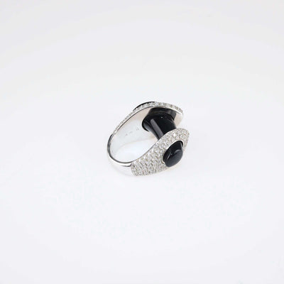 Gucci White Gold Onyx & Diamond Pavé Horsebit Ring & Necklace Fine Jewellery Gucci 