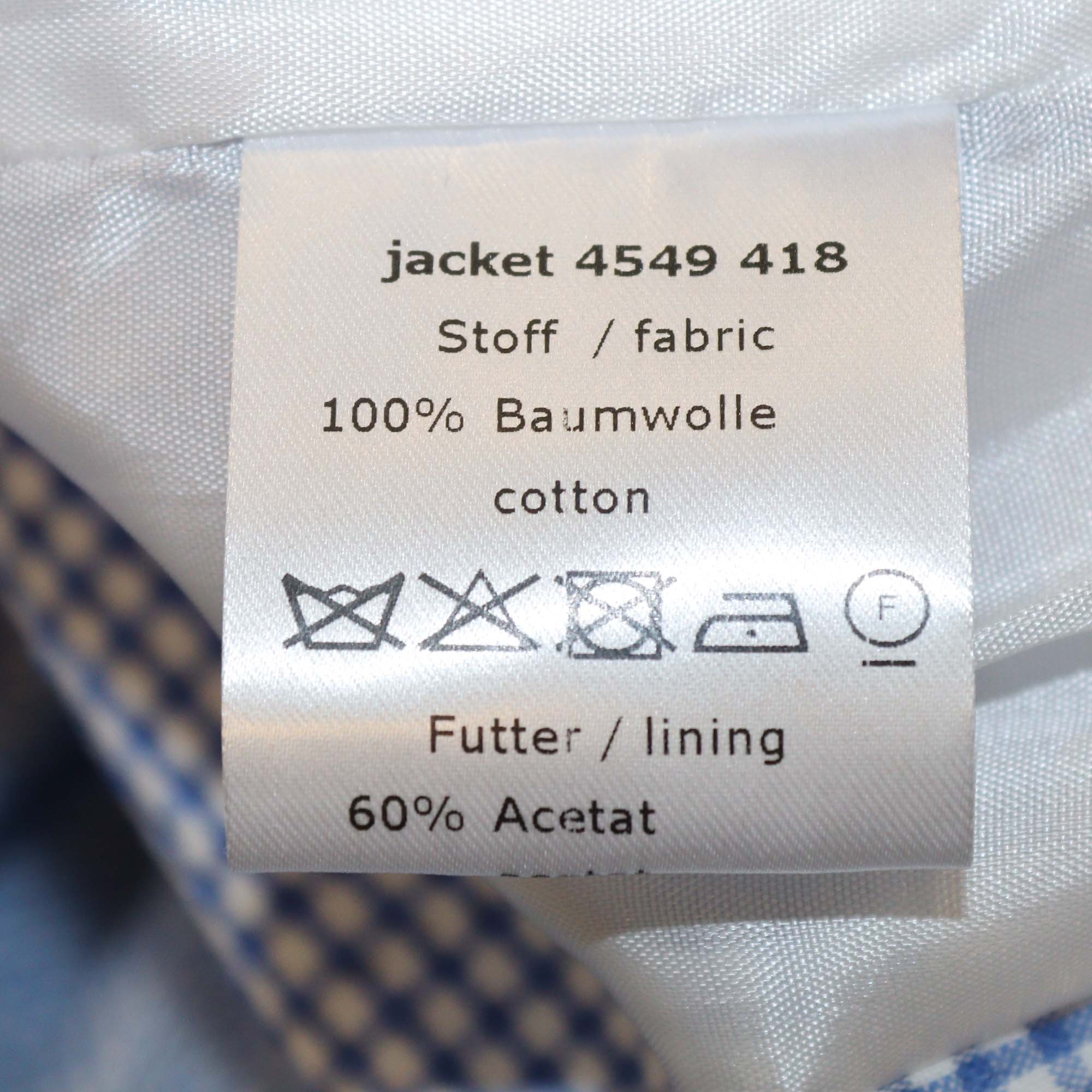 Maison Common Blue/White Tweed Bow Detail Jacket