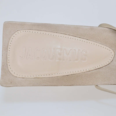Jacquemus Beige Suede Strappy Adour Sandals
