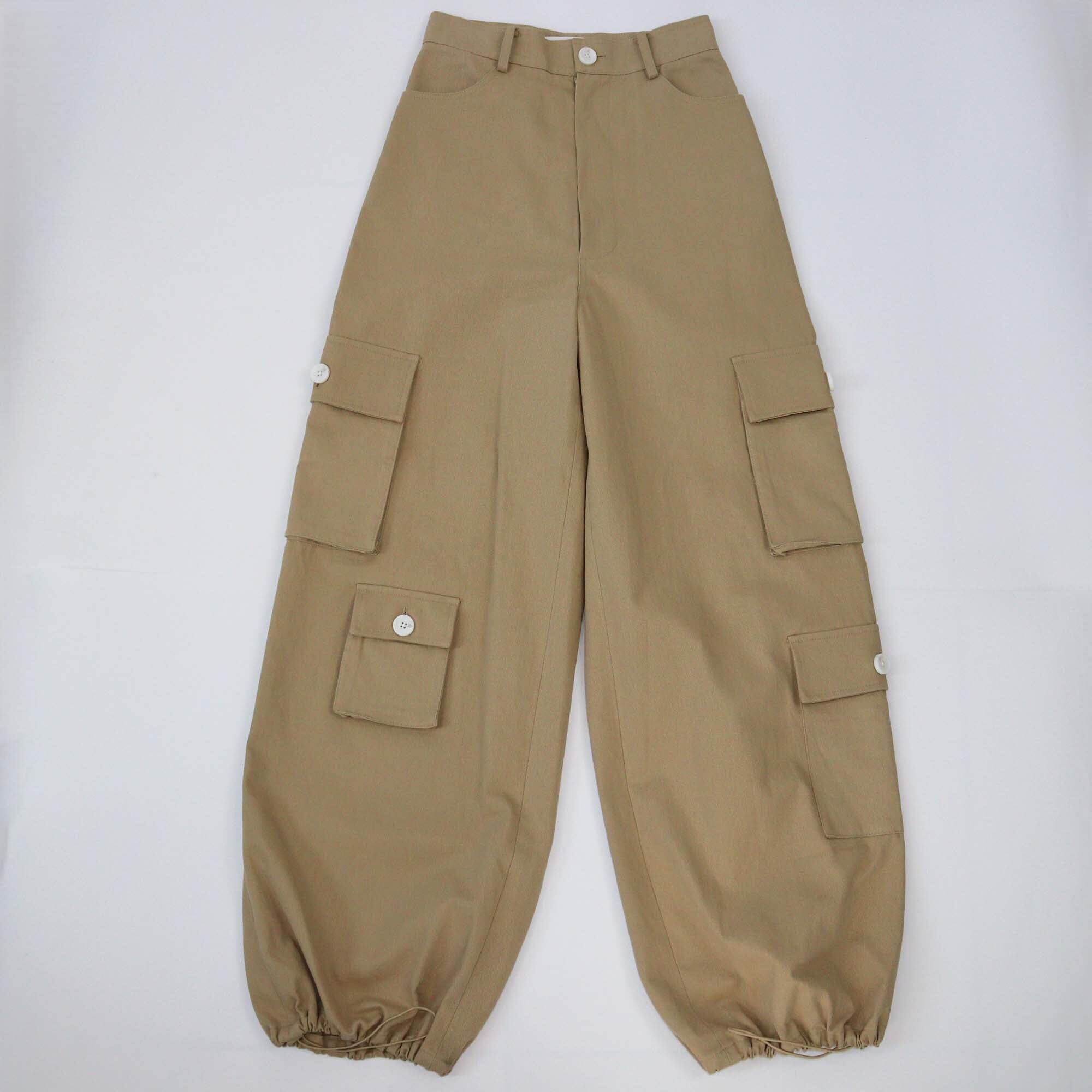 The Frankie Shop Brown Cargo Pants Womens The Frankie Shop 