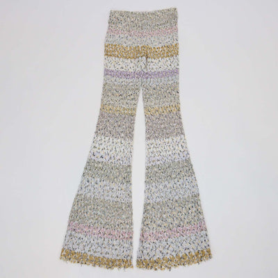Missoni Multicolor Viscose Striped Metallic Trouser