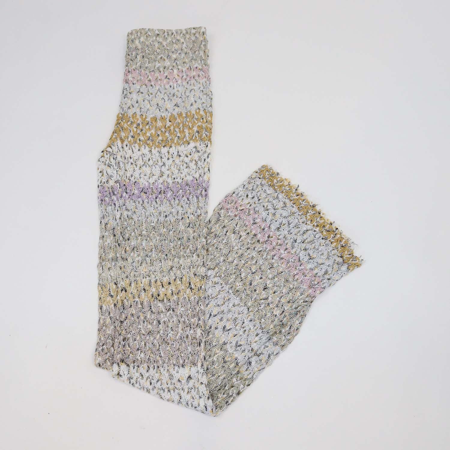 Missoni Multicolor Viscose Striped Metallic Trouser