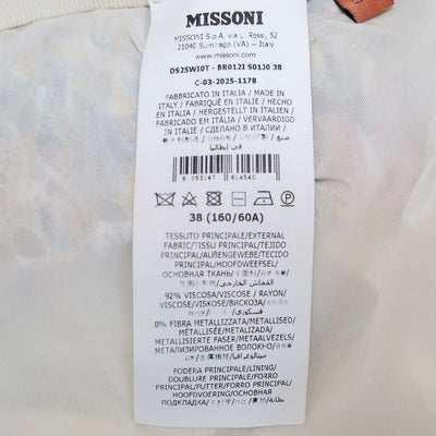 Missoni Multicolor Viscose Striped Metallic Trouser