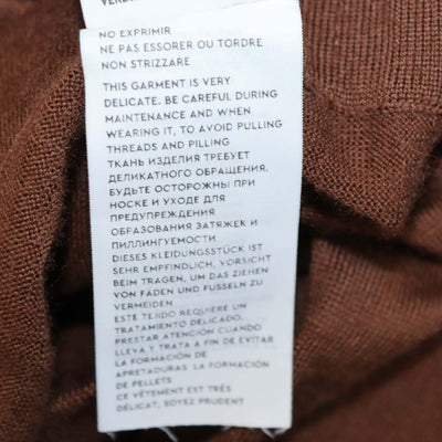 12 Storeez Brown Wool Silk Blend Knitted Trouser