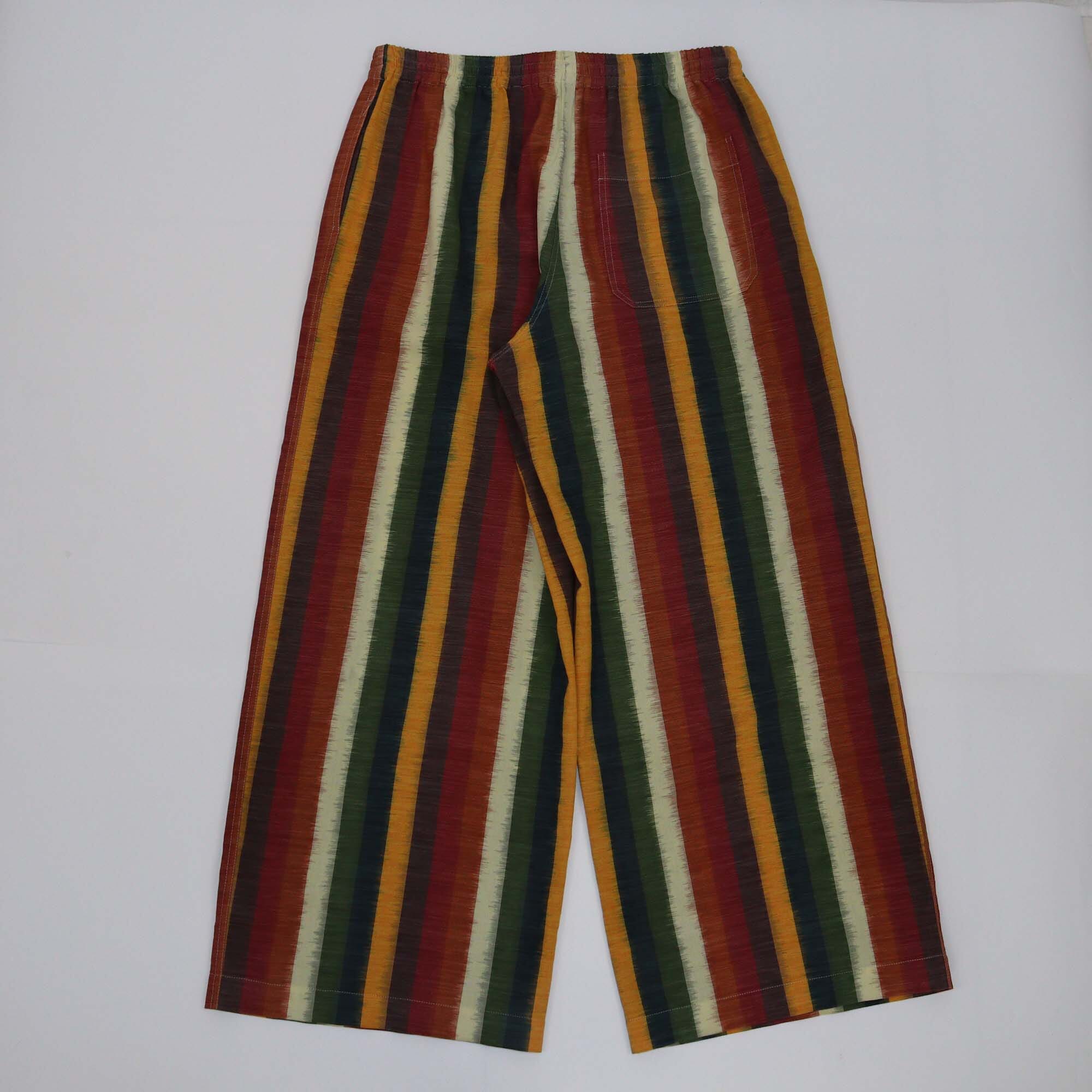 Dior Multicolor Striped Wide Leg Pants Womens Dior 