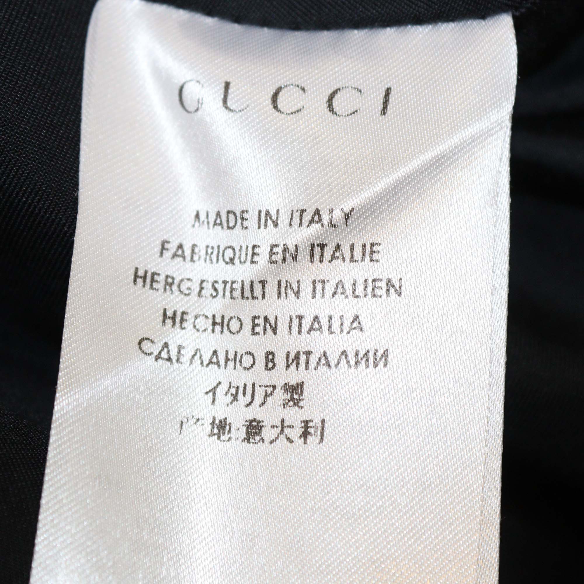 Gucci Rose Silk Wool Single Breasted Jacket