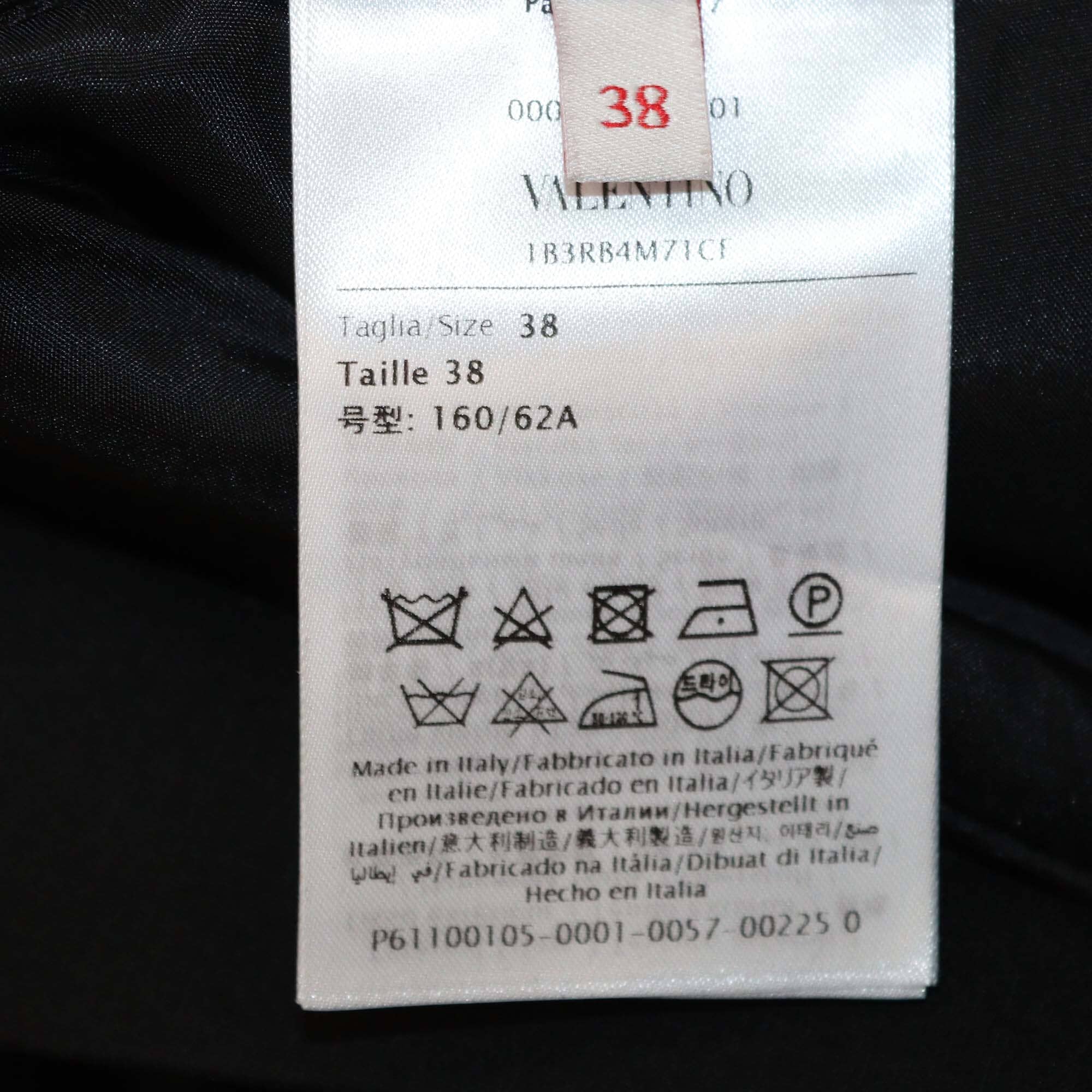 Valentino Black Wool & Silk Wide Leg Trouser Womens Valentino 